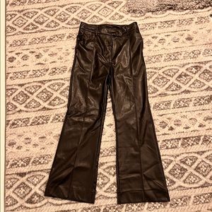 LAST CHANCE Flare leather pants